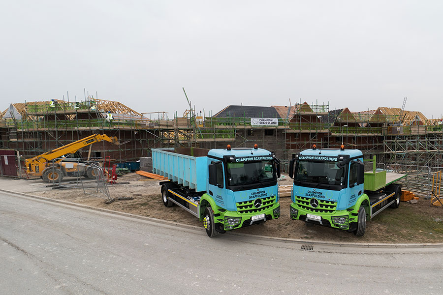scaffolding for housing